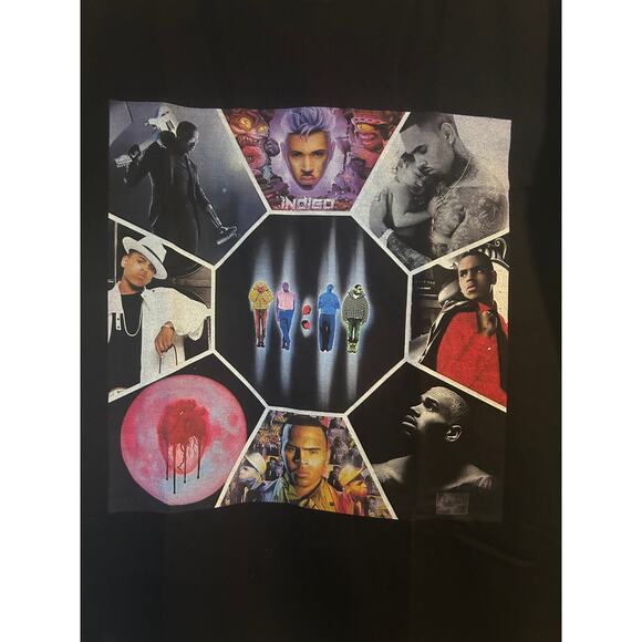 NWOT Chris Brown 11:11 Unisex TShirt Black Short Sleeve Great Gift for Fan Sz Lg - Picture 3 of 6